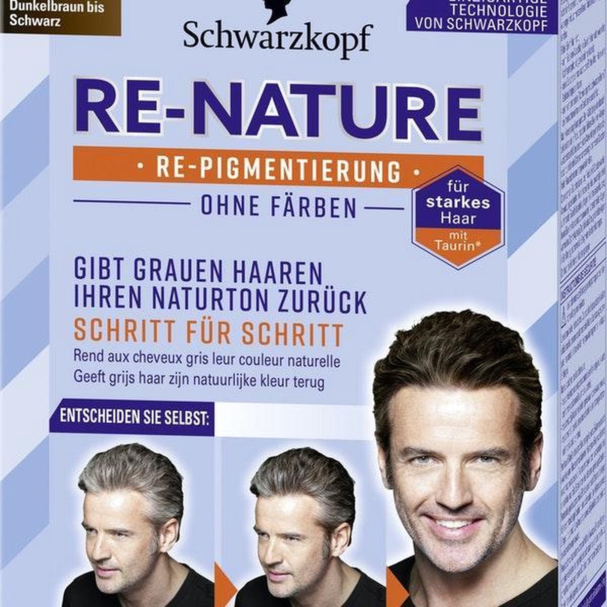 Schwarzkopf Re-nature Creme man dark - 1 stuk