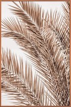 JUNIQE - Poster met kunststof lijst Palms Of Madeira 1 -20x30 /Bruin &