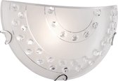 LED Wandlamp - Wandverlichting - Nitron Crasto - E27 Fitting - Rond - Mat Wit - Aluminium