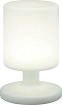 LED Tafellamp - Nitron Barbary - Rond - Wit - Kunststof - Spatwaterdicht - USB Oplaadbaar