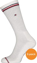 Tommy Hilfiger Iconic Sport Socks (2-pack) - heren sportsokken katoen - wit - Maat: 43-46