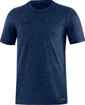 Jako Premium Basics T-Shirt Heren - Marine Gemeleerd | Maat: L