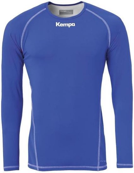 Kempa Attitude Thermo Shirt Lange Mouw Royal Blauw Maat XL