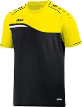 Jako Competition 2.0 T-Shirt Zwart-Neon Geel Maat 4XL
