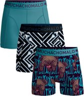 Muchachomalo 3-pack boxershort heren - Elastisch katoen - Ademend - Zachte waistband - Pets