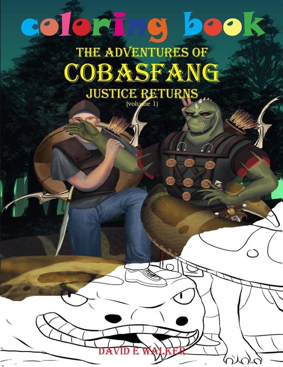 Coloring Book The Adventures of Cobasfang Justice Returns vo ... - cover