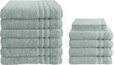 Byrklund Handdoeken set - Bath Basics - 14-delig - 6x 70x140 + 4x 30x50 + 4x 16x21 - 100% katoen - Zeeblauw