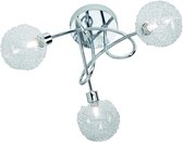 LED Plafondlamp - Plafondverlichting - Trinon Ware - G9 Fitting - 3-lichts - Rond - Glans Chroom - Aluminium
