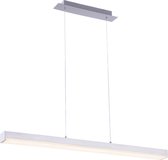LED Hanglamp WiZ - Smart LED - Hangverlichting - Trinon Lavar - 20W - Aanpasbare Kleur - RGBW - Rechthoek - Mat Nikkel - Aluminium