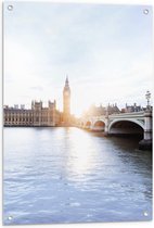 Tuinposter – de Big Ben in Londen - 60x90cm Foto op Tuinposter  (wanddecoratie voor buiten en binnen)