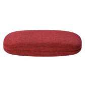 Melady Brillenkoker Hard Case 16*7*4 cm Rood Kunststof Ovaal Brillenkoker Brillendoos Brillenetui