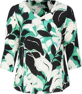 Promiss - Female - Viscose blouse met bloemenprint  - Groen