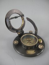 Kompas - Klassiek kompas 12 cm - Gepolijst messing - 6 cm hoog
