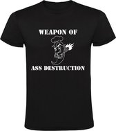 Weapon of ass destruction heren t-shirt | koken | kok | sambal | zwart
