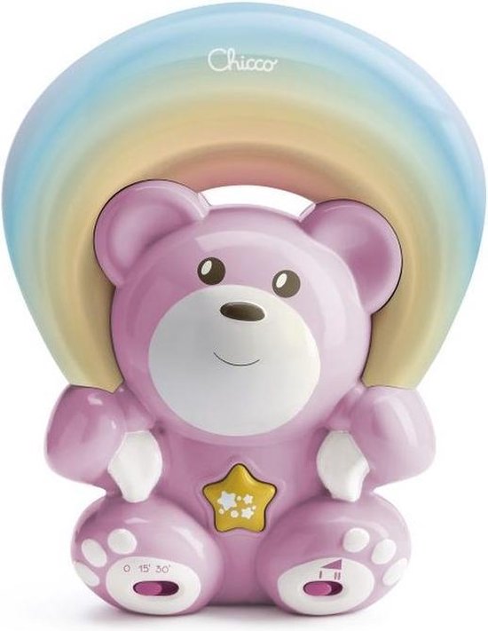 Chicco Projector Rainbow Bear Pink | bol.com