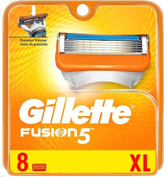 Pluche pop conservatief plotseling Gillette Fusion 5 8 XL scheermesjes - 8 stuks | bol.com