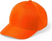 Oranje 5-panel baseballcap voor volwassenen. Oranje/holland thema petjes. Koningsdag of Nederland fans supporters