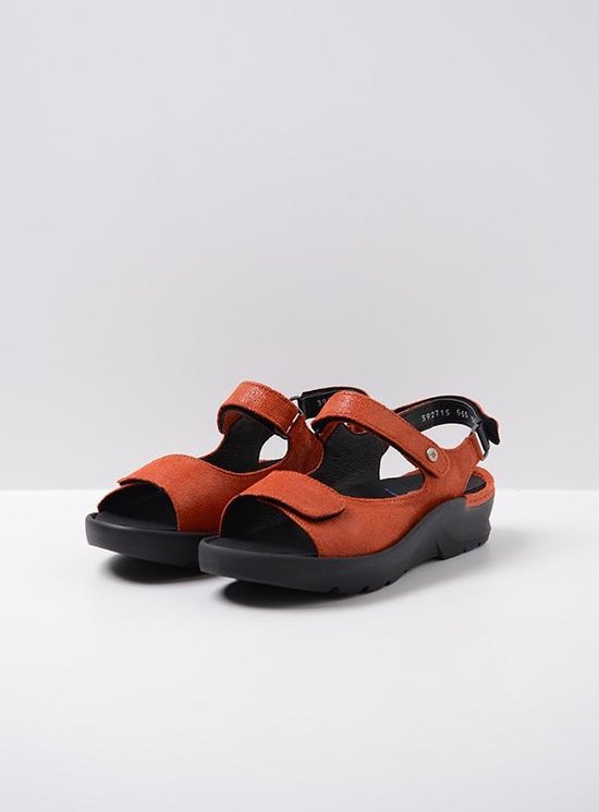 Wolky Sandalen Delft oranjerood nubuck | bol.com
