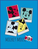 Disney Mickey Mouse Photomaton - Fleece Plaid - 110 x 140 cm - Multi