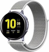 Nylon Smartwatch bandje - Geschikt voor Samsung Galaxy Watch Active nylon band - zeeschelp - Strap-it Horlogeband / Polsband / Armband