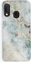 Selencia Maya Fashion Backcover Samsung Galaxy A20e hoesje - Marble Blue