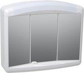 Spiegelkast Plieger Max met 3 Deuren 65x54x17,5 cm Wit