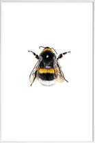 JUNIQE - Poster met kunststof lijst Bumblebee -13x18 /Geel & Wit