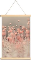 JUNIQE - Posterhanger Pink Angel -60x90 /Bruin & Oranje