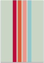 Bauhaus Abstract Poster 1 - 40x60cm Canvas - Multi-color