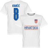 Kroatië Kovacic 8 Team T-Shirt 2021-2022 - Wit - L