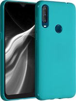 kwmobile telefoonhoesje voor Alcatel 1S (2020) - Hoesje voor smartphone - Back cover in mat petrol