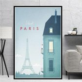 Paris Minimalist Poster - 30x40cm Canvas - Multi-color