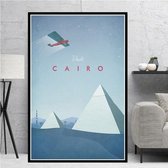 Cairo Minimalist Poster - 60x80cm Canvas - Multi-color