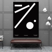 Bauhaus Movement Poster - 20x25cm Canvas - Multi-color