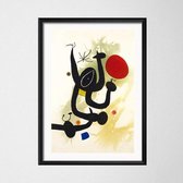 Joan Miro Modern Surrealism Poster 4 - 30x40cm Canvas - Multi-color