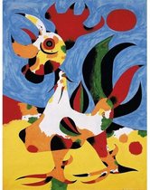 Joan Miro Abstract Watercolor Poster 1 - 40x50cm Canvas - Multi-color