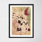 Joan Miro Modern Surrealism Poster 11 - 10x15cm Canvas - Multi-color