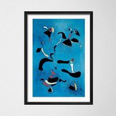Joan Miro Modern Surrealism Poster 6 - 13x18cm Canvas - Multi-color
