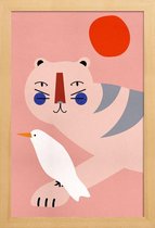 JUNIQE - Poster in houten lijst An Unlikely Friendship -40x60