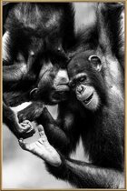 JUNIQE - Poster met kunststof lijst Natural Affection -60x90 /Wit &