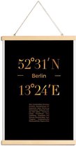 JUNIQE - Posterhanger Berlin Icons gouden -30x45 /Goud & Zwart