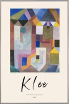 JUNIQE - Poster in kunststof lijst Klee - Colorful Architecture -30x45