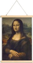 JUNIQE - Posterhanger Da Vinci – Mona Lisa -60x90 /Bruin & Geel