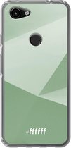 6F hoesje - geschikt voor Google Pixel 3a -  Transparant TPU Case - Fresh Geometric #ffffff