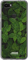 6F hoesje - geschikt voor Google Pixel 3a -  Transparant TPU Case - Jungle Greens #ffffff