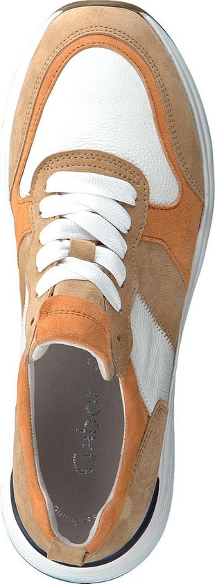 Gabor Dames Lage sneakers 490.1 - Camel - Maat 37,5 | bol.com