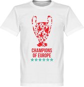 Liverpool Champions League 2019 Trophy T-Shirt - Wit - 5XL