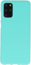 Bestcases Color Telefoonhoesje - Backcover Hoesje - Siliconen Case Back Cover voor Samsung Galaxy S20 Plus - Turquoise