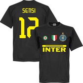Inter Milan Sensi 12 Team T-Shirt - Zwart - XS