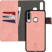 Huawei P30 Lite hoesje bookcase - hoesje Huawei P30 Lite bookcase - P30 Lite hoesje bookcase - telefoonhoesje Huawei P30 Lite - Huawei P30 Lite case - Kunstleer - Roze - iMoshion Uitneembare 